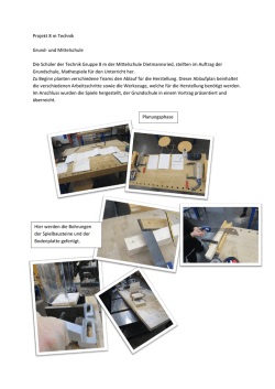 Projekt 8 m Technik Grund- und Mittelschule Die Schüler der