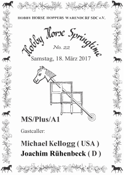 Springtime Flyer 2017 - Hobby-Horse