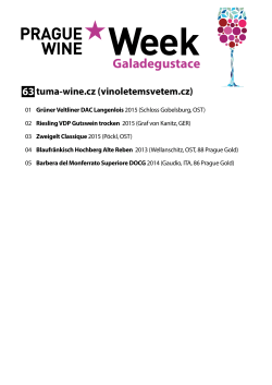 Galadegustace - Prague-Wine-Week