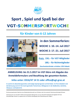 Sport , Spiel und Spaß bei der