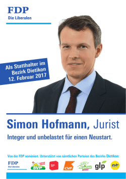 Simon Hofmann, Jurist