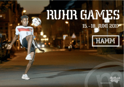 Hamm Flyer - Ruhr Games