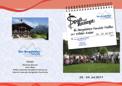23. - 24. Juli 2017 - Bergdoktor Fanclub