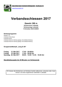 Verbandsschiessen 2017 - Schiessverein Leibstadt