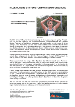 Pressemitteilung downloaden  - Hilde-Ulrichs