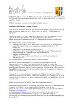 Gro&szlig;e Kreisstadt Wagh&auml;usel