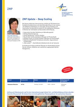 ZMP Update &ndash; Deep Scaling
