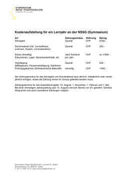 Gymnasium - Neuen Stadtschule