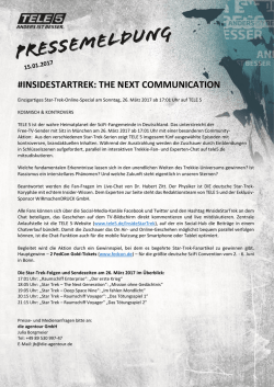 insidestartrek: the next communication