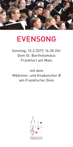 evensong - Frankfurter Domsingschule