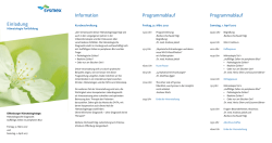 Information Programmablauf Programmablauf