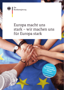 Infomaterial der Bundesregierung