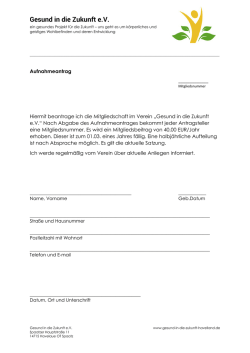 Gesund in die Zukunft e.V.