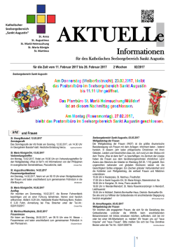 Informationen - Katholischer Seelsorgebereich Sankt Augustin