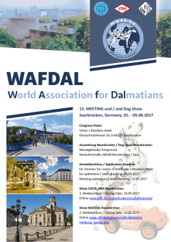 Einladung / Invitation  - Club f&uuml;r Dalmatinerfreunde eV