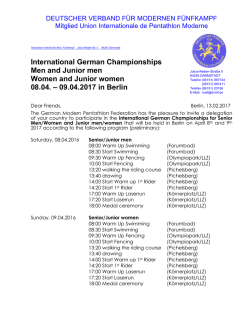 International German Championships Men and Junior men Women