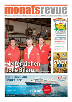 Helfer ziehen tolle Bilanz