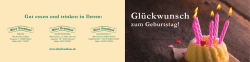 Gl&uuml;ckwunsch - Altes Brauhaus Koblenz