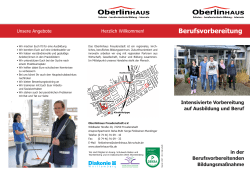 Berufsvorbereitung - Oberlinhaus FDS eV