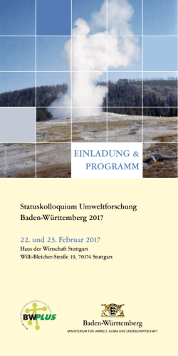 Programm - Projektträger Karlsruhe