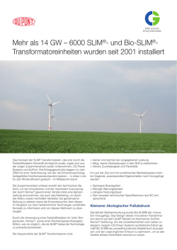 Mehr als 14 GW – 6000 SLIM®- und Bio-SLIM