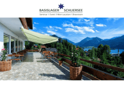 Imagebrosch&uuml;re - Basislager Schliersee