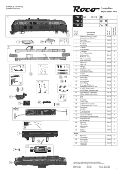 Ersatzteilliste Replacement Parts DB BR 218