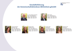 Geschäftsführung der Gemeinschaftsklinikum Mittelrhein gGmbH