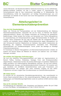 in Elementarschadenpr&auml;vention