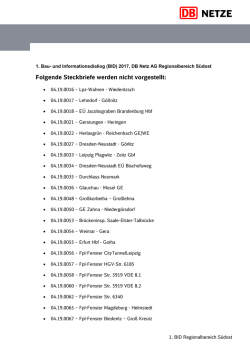 Hinweise Steckbriefe RB S&uuml;dost