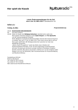 Hier spielt die Klassik