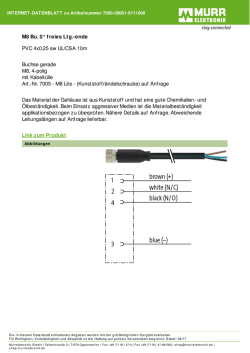 M8 Bu. 0° freies Ltg.-ende PVC 4x0.25 sw UL/CSA 10m Buchse