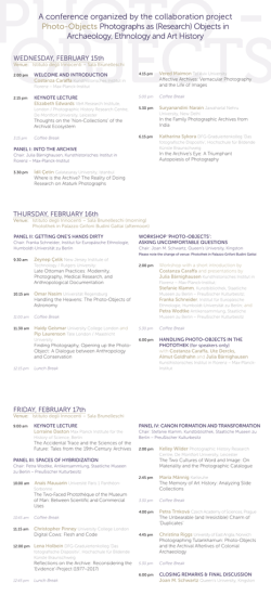 A conference organized by the collaboration project Photo
