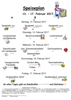 Mensaspeiseplan - Gesamtschule Aachen Brand