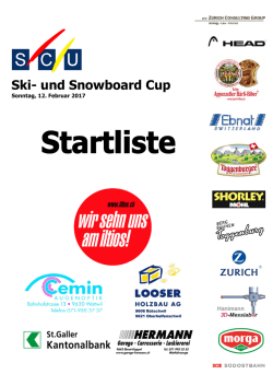 Startliste - SC Ulisbach