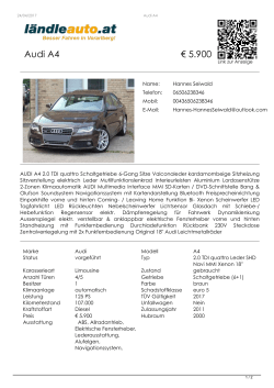 Audi A4 aus Dalaas € 5.900