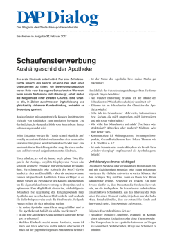 Schaufensterwerbung - Deutsches Apotheken Portal