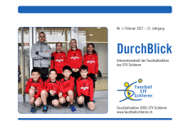 DurchBlick - STV Schlieren