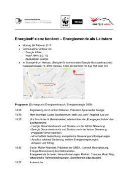 Energieeffizienz konkret – Energiewende als Leitstern
