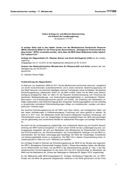 Drucksachen allgemein - Nieders&auml;chsischer Landtag