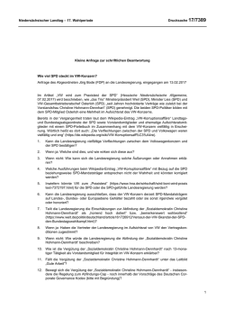 Drucksachen allgemein - Nieders&auml;chsischer Landtag