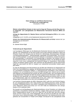 Drucksachen allgemein - Nieders&auml;chsischer Landtag