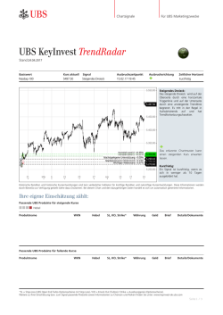 UBS KeyInvest TrendRadar