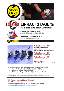 einkaufstage