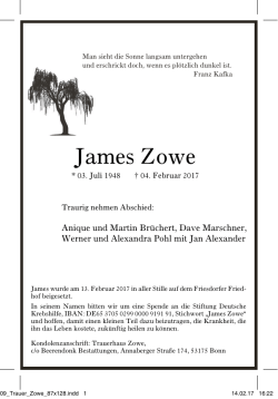 James Zowe J James Zowe J