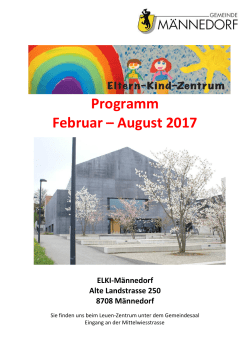 Programm Februar – August 2017