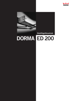 dorma ed 200 - KOCH Group AG
