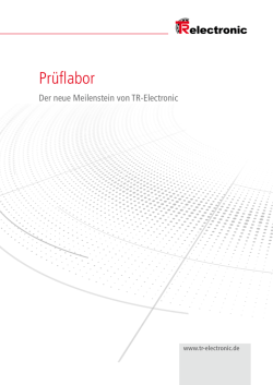 Prüflabor - TR-Electronic GmbH