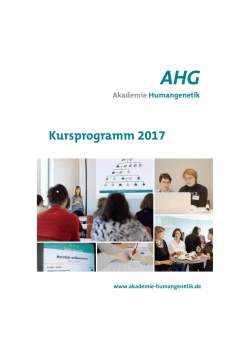 interessantes Kursprogramm