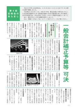 一般会計補正予算等 可決